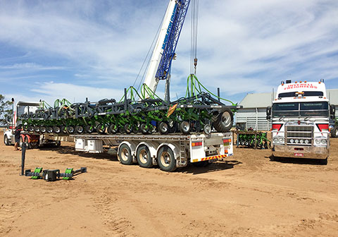 Loading ag equipment
