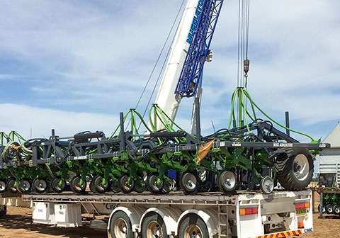 Loading ag equipment